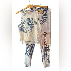 Great Smoky Mountains Tie-Dye Tank and Joggers Set
